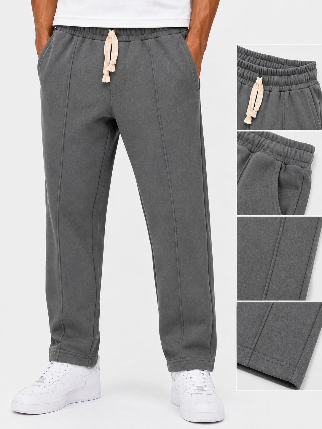 Pantalon Baggy avec Découpe Structurée