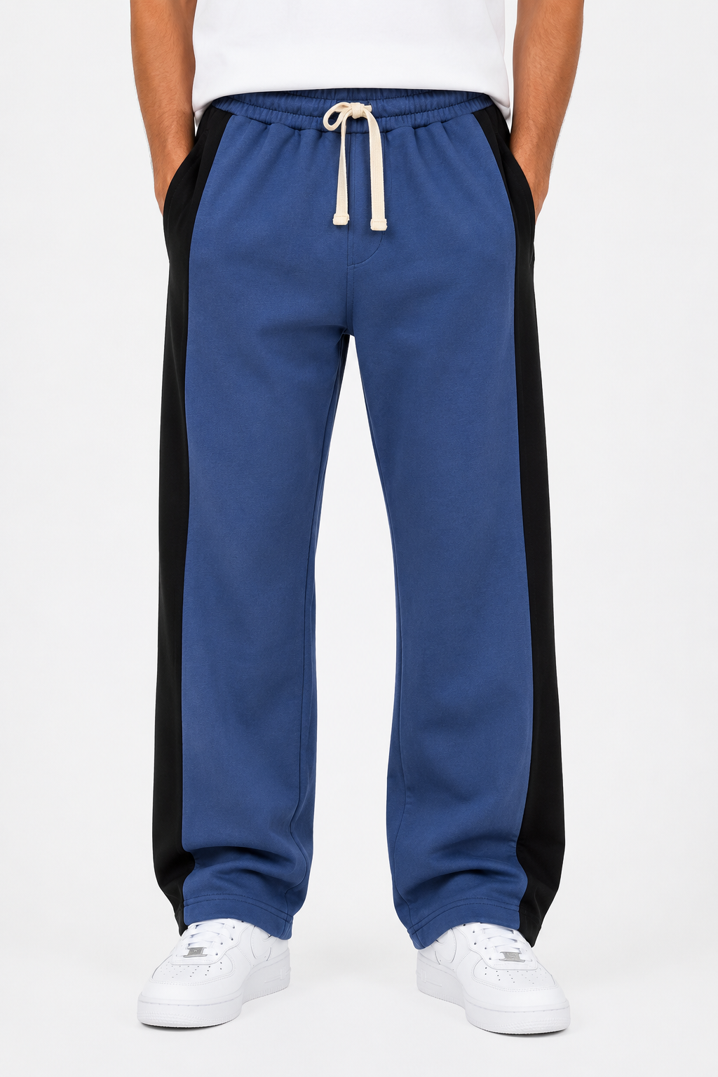 Pantalon Baggy avec Bande Homme