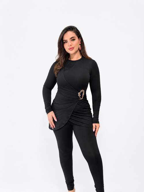 Maillot croisée avec motif