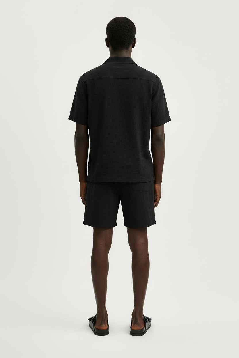 Black Set Back View