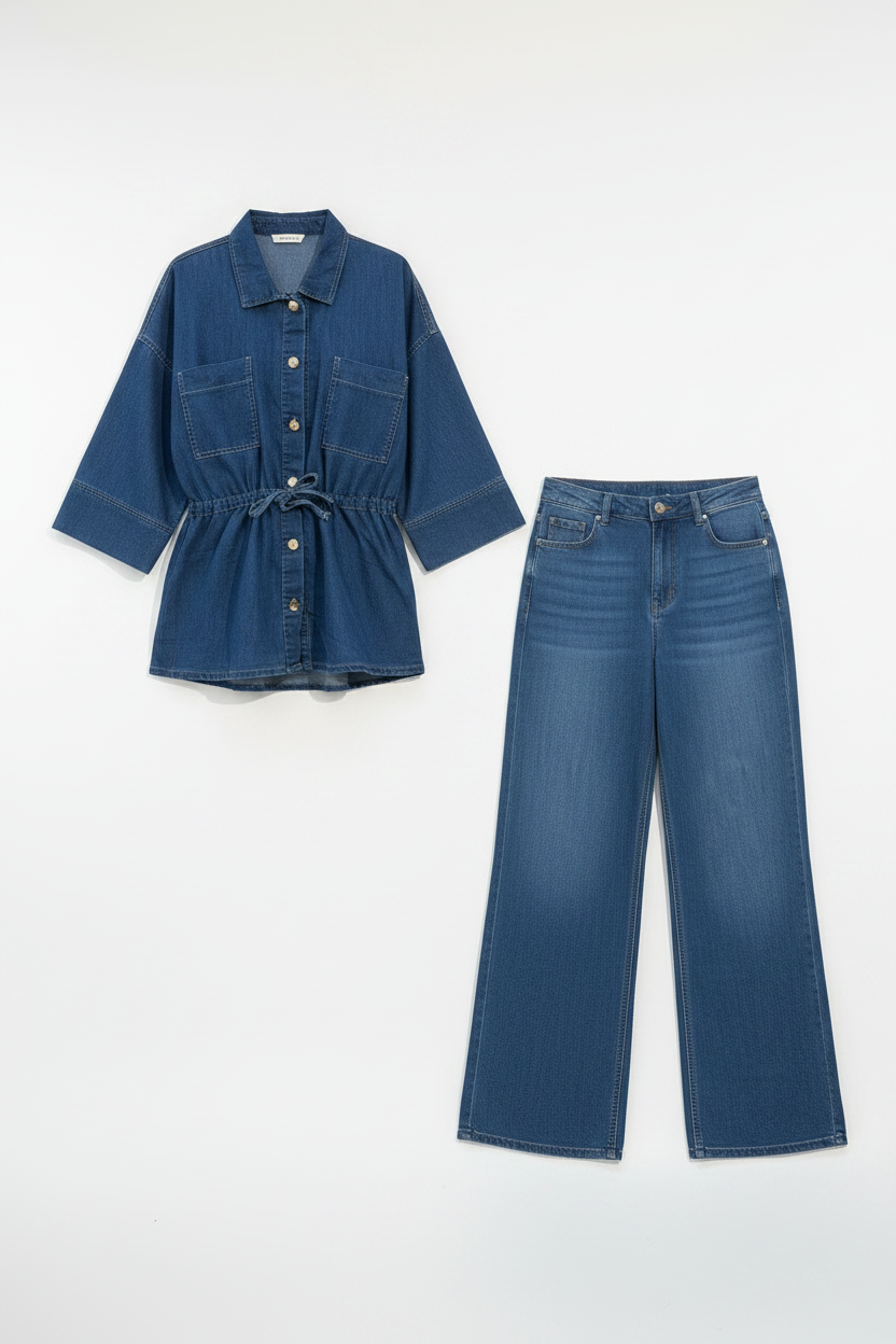 Ensemble Denim - Pantalon Sans Ligne