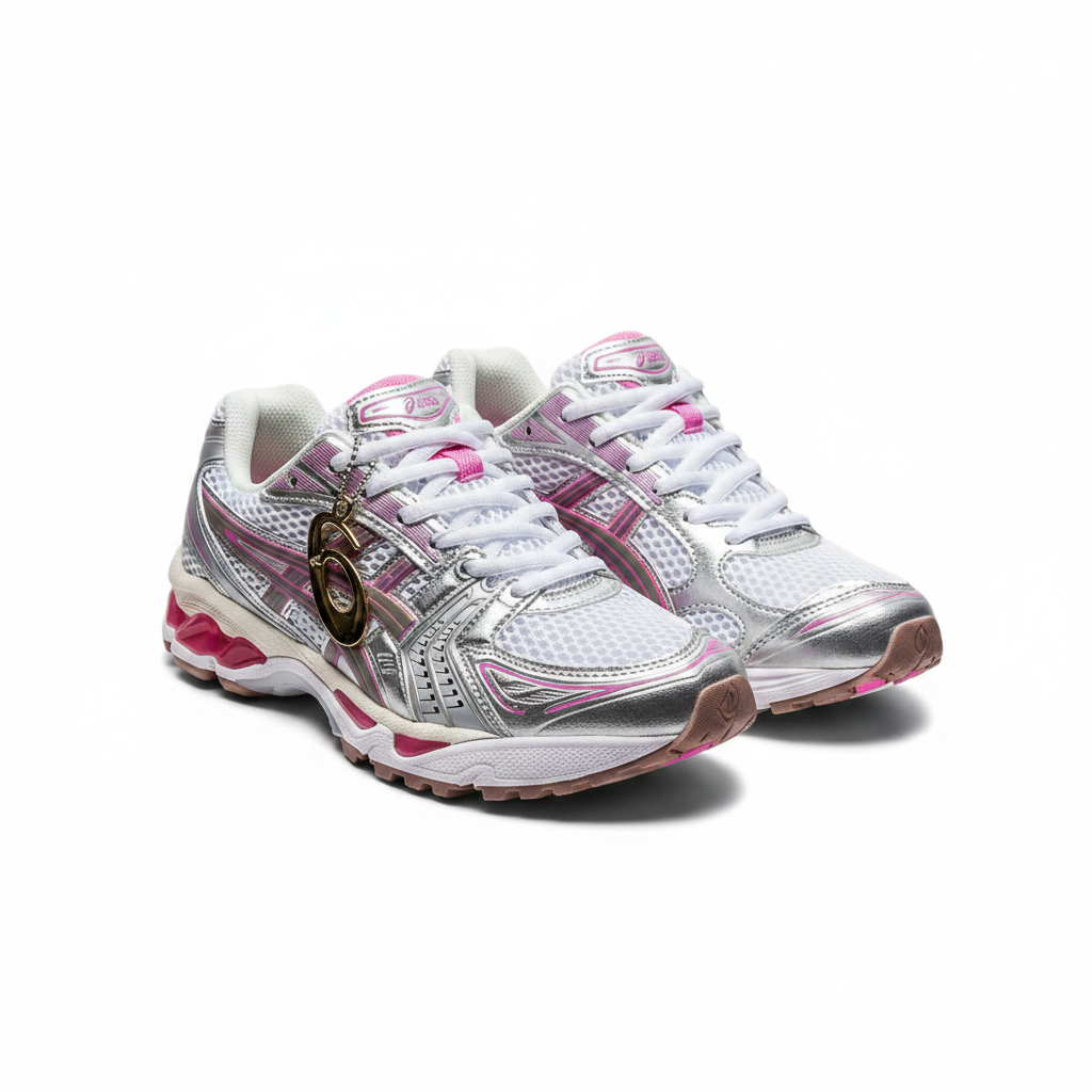 ASICS Gel-Kayano sneakers coloris Rose et Argent