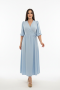 Robe Croisée Midi Femme