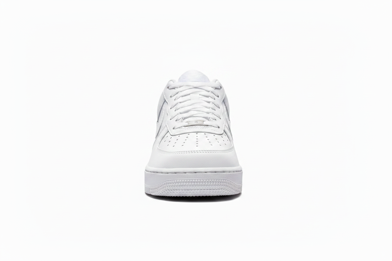 Nike Air Force 1 Triple White - Front View