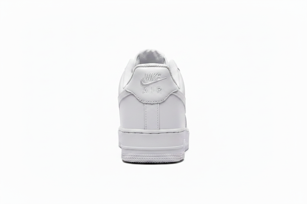 Nike Air Force 1 Triple White - Back View