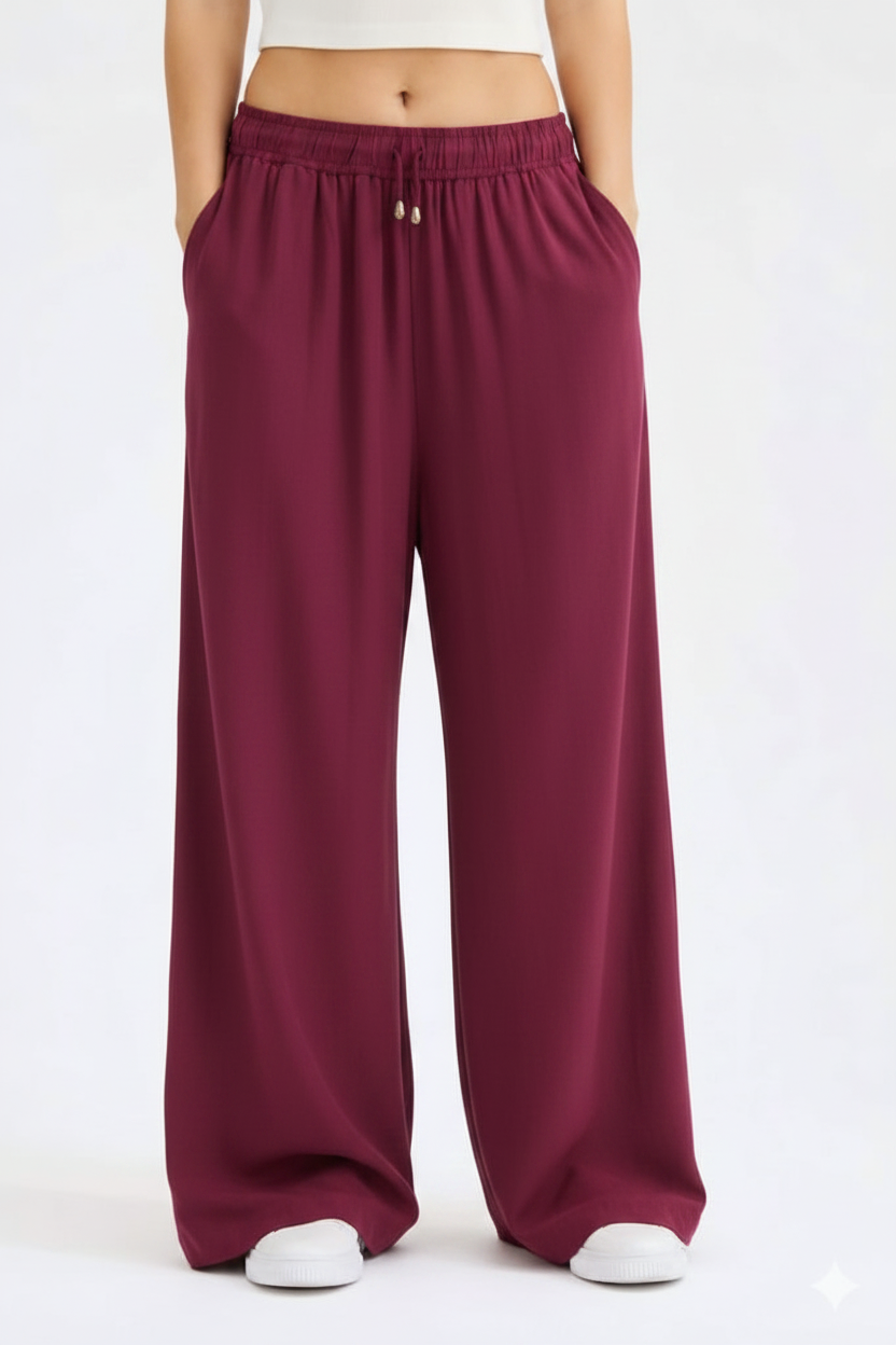 Pantalon Wide-Leg #9D1D5D