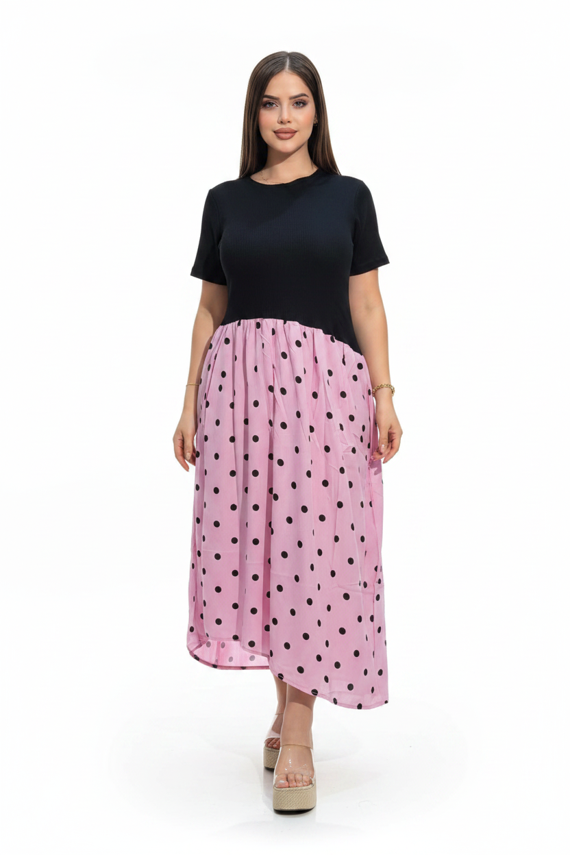 Robe Noir + Rose Pois - Studio