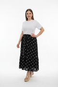Robe Blanc + Noir Pois - Pose Différente