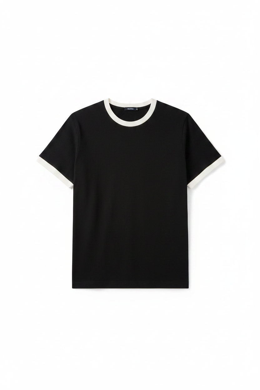 T-Shirt Noir - Flatlay